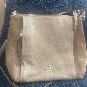 Coach Marlon Hobo Heather Gray Handbag